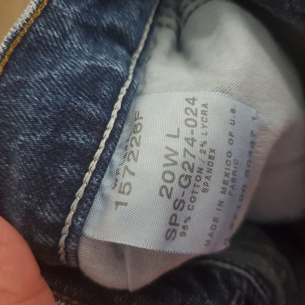 Riders by Lee Women's Blue Denim Jeans Tall Size - Picture 7 of 7